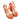 Orange Christian Louboutin Studded Wedge Sandals Size 39