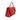 Red Chanel Caviar Leather Coco Top Handle Bag