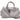 Light Blue Giorgio Armani Embossed Leather Top Handle Bag