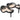 Black Christian Louboutin Satin & Lace Slingbacks Size 37.5 - Designer Revival