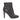 Black Chanel Leather Buckle Heeled Ankle Boots Size 40.5