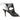 Black Aquazzura Leather Cutout Peep-Toe Booties Size 40.5