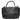 Black Moschino Spellout Leather Handbag