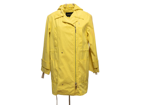 Yellow Louis Vuitton Hooded Windbreaker Coat, louis vuitton lv trainer  ss21 white