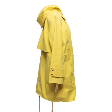 Yellow Louis Vuitton Hooded Windbreaker Coat Size M - Designer Revival