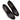 Black Chanel Cap-Toe Charms Mary Jane Pumps Size 39.5