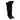 Black Fendi Suede Pointed-Toe Knee-High Heeled Boots Size 7 - Designer Revival