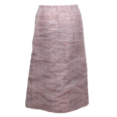 Vintage Light Pink & Multicolor Issey Miyake Jacquard Midi Skirt Size 2 - Atelier-lumieresShops Revival