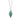 Emerald Bavna Pave Diamond Spear Pendant Necklace - Designer Revival