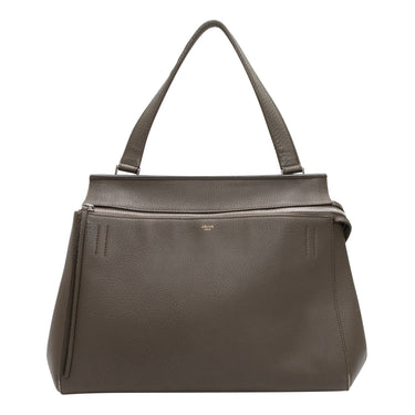 Grey Celine Leather Edge Handbag - Designer Revival