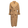 Vintage Tan Perry Ellis Long Wool Coat Size US 8 - Designer Revival