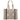 Beige & Black Chloe Woody Tote Bag