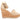 Beige Stuart Weitzman Suede Cork Wedge Sandals Size 40.5 - Designer Revival