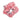 Light Pink & Multicolor Louis Vuitton Monogram Silk Scrunchie
