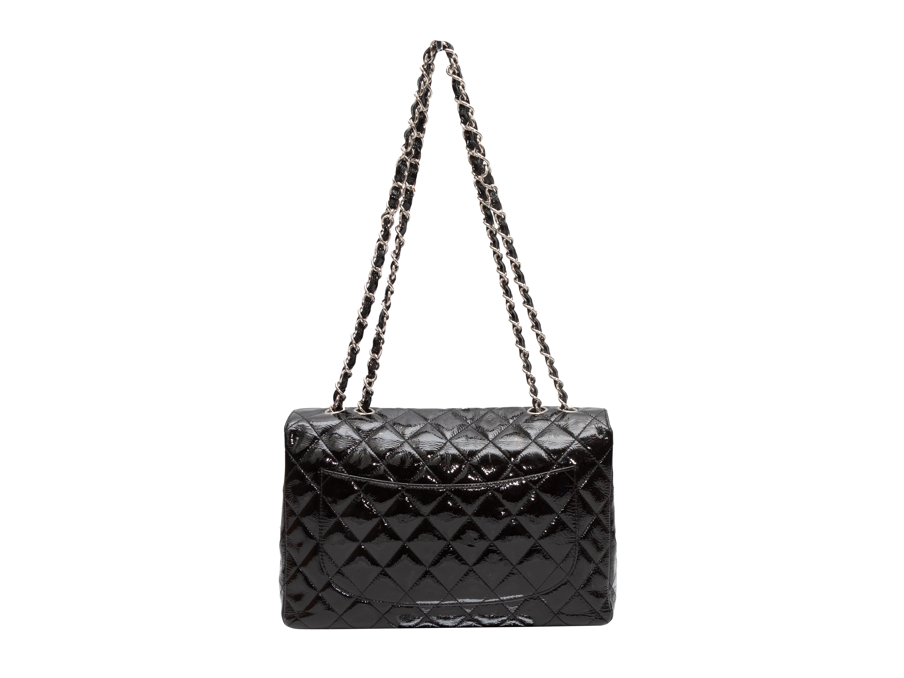 2006 Chanel Black Quilted Caviar Leather Jumbo Classic SingleFlap Bag