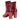 Red Saint Laurent Metallic Leather Pointed-Toe Ankle Boots Size 36