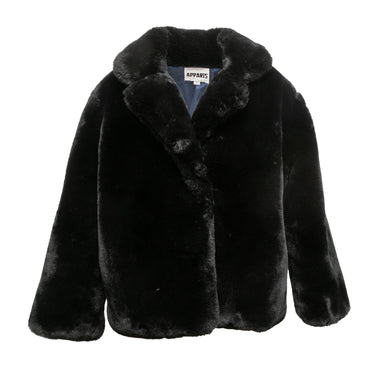 Black Apparis Faux Fur Jacket Size M