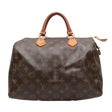 Brown Louis Vuitton Speedy 30 Handbag - Designer Revival