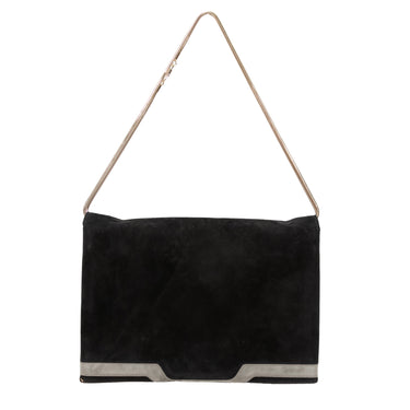 Black & Multicolor Roger Vivier Suede Shoulder Bag - Designer Revival