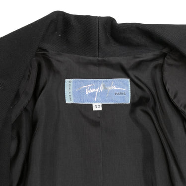 Vintage Black Thierry Mugler Fitted Blazer Size FR 42 - Designer Revival
