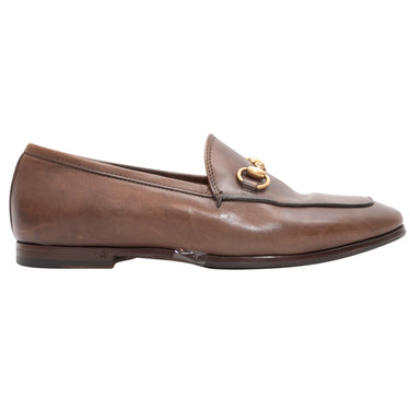 Brown Gucci Leather Horsebit Loafers Size 35 - Atelier-lumieresShops Revival
