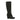 Black Prada Suede Knee-High Wedge Boots Size 39.5