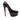 Black Christian Louboutin Patent Pointed-Toe Platform Pumps Size 39