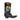 Black & Multicolor Rocketbuster Logo Leather Cowboy Boots Size 40