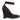 Black Prada Suede Ankle Strap Wedges Size 39