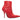 Red Balenciaga Pointed-Toe Leather Knife Ankle Boots Size 39