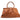 Brown Oscar de la Renta Leather Top Handle Tote
