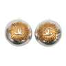 Vintage Silver-Tone & Gold-Tone Chanel Spring 1997 Logo Clip-On Earrings - Designer Revival