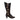 Black & Gold Lulu Guinness Suede Grommet Cutout Boots Size 37.5