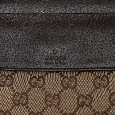Brown Gucci Monogram Belt Bag - Designer Revival