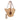 Tan Loewe Raffia Petal Tote Bag