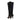 Black Prada Suede Heeled Knee-High Boots Size 37