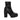 Black Giuseppe Zanotti Chunky Leather Ankle Boots Size 39