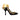 Black & Gold Prada Suede & Leather Ankle Strap Pumps Size 37
