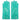 Turquoise Hermes Leather Gloves Size 7.5