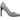 Silver & Black Lanvin Crystal-Embellished Pointed-Toe Pumps Size 38
