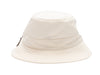 White Hermes Zipper Bucket Hat