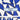 Blue & White Prada Geometric Print A-Line Skirt Size IT 36