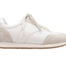 White Toteme Leather & Suede Low-Top Sneakers Size 39 - Designer Revival