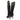 Black Roberto Cavalli Studded Suede Knee-High Heeled Boots Size 37.5