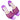 Purple Jimmy Choo Raffia & Metallic Leather Heeled Slide Sandals Size 39.5