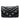 Black Chanel Chevron Lambskin Button Wallet On Chain Crossbody Bag
