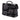 Gray Prada Canvas Floral Print Business Bag