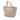Beige Prada Small Glace Calf Twin Pocket Satchel