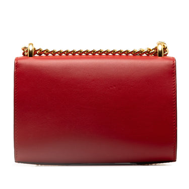 Red Gucci Padlock Crystal Embellished Crossbody Bag - Designer Revival