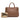 Brown Burberry Medium Leather and House Check Banner Satchel - Designer Revival